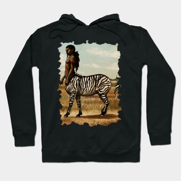 Zebra Centaur Hoodie by CaptainsLady